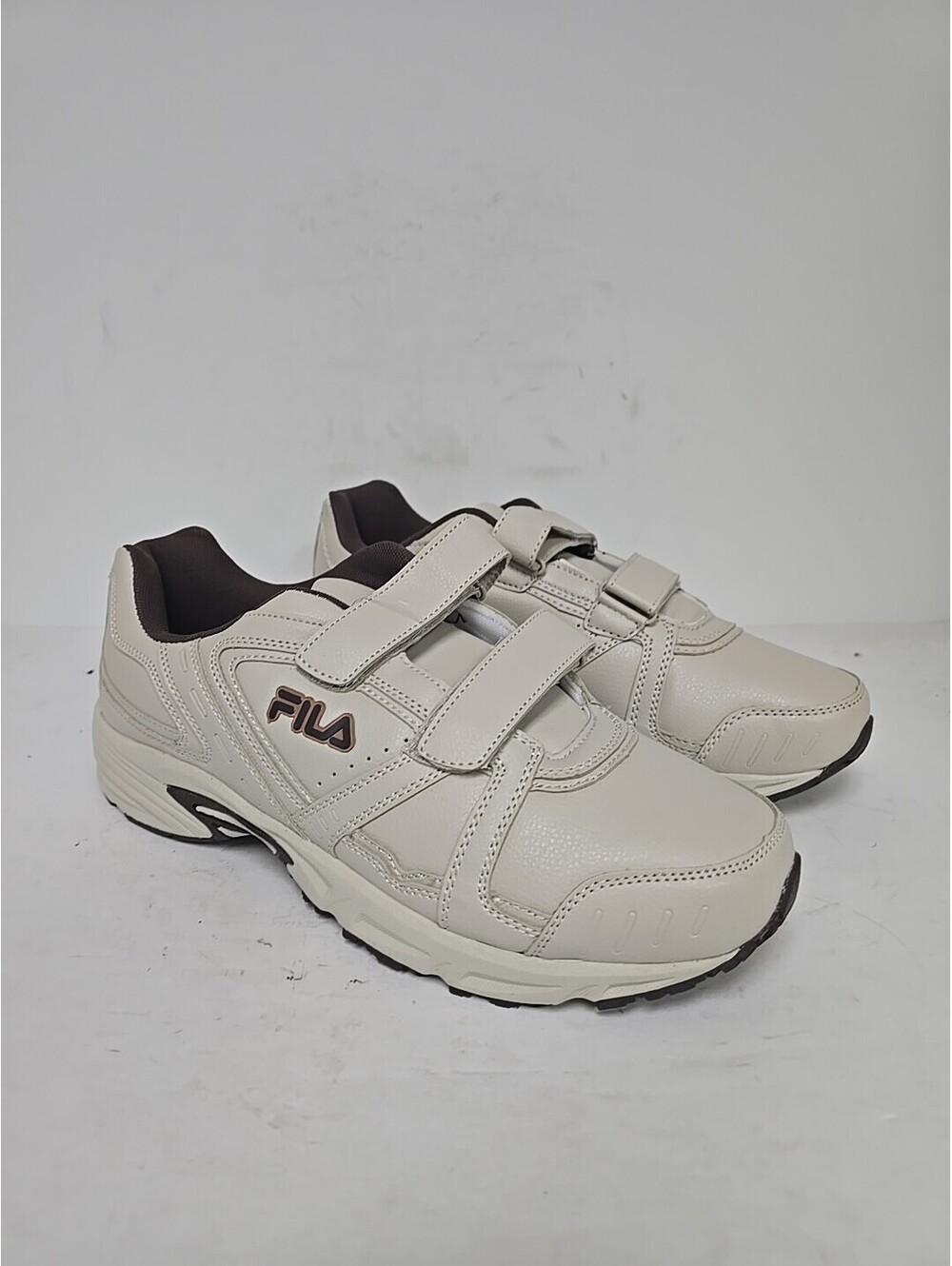 Fila Talon 2 Athletic Hook & Loop Sneakers 1GW00719-925 Beige Size 13M